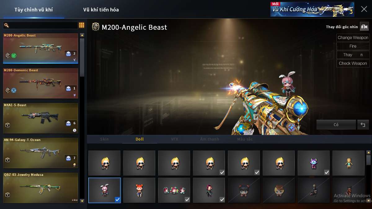 shop acc cf uy tin gia re